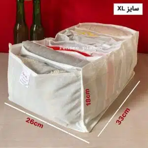 نظم دهنده کشو لباس پارچه ای چند خانه به رنگ سفید