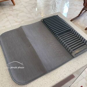 نمگیر استند دار رایکا رنگ طوسی با پارچه میکروفایبر