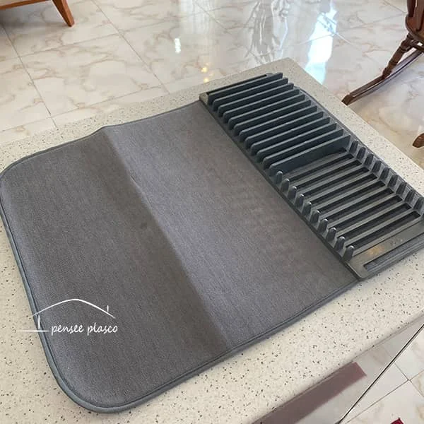 نمگیر استند دار رایکا رنگ طوسی با پارچه میکروفایبر