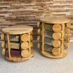 استند گردان چوبی سایز کوچک و بزرگ