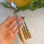 فاشق شربت خوری درب چوبی