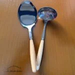 ست کفگیر  و ملاقه دسته چوبی