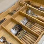 قاشق چنگال دسته چوبی وارداتی