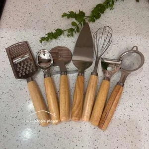 ست ابزار دسته چوبی