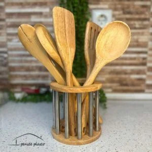 ست 6 پارچه کفگیر چوبی