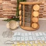 پک کامل استند گردون 16 عددی درب چوبی