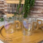 لیوان پیرکس دسته بامبو - تصویر 4