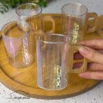 لیوان پیرکس دسته بامبو - تصویر 5