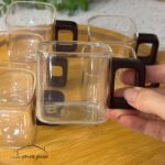 شات پیرکس مربع دسته بامبو تیره - تصویر 2