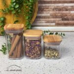 بانکه ادویه درب چوبی آراگل هومکت