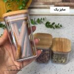 بانکه ادویه درب چوبی آراگل هومکت - تصویر 3