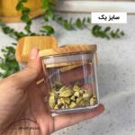 بانکه ادویه درب چوبی آراگل هومکت - تصویر 5