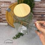 روغن ریز پیرکس مربع درب بامبو - تصویر 2